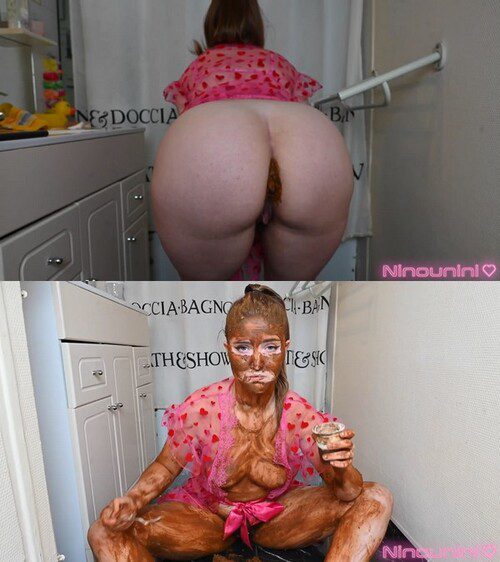 Ninounini VALENTINES DAY : Your wife offers you an ultra hard scat session for Valentines Day and makes you eat her shit and piss !
