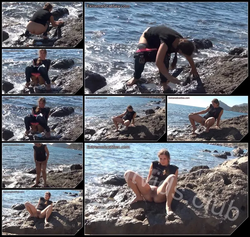[ExtremeScatSex com] Crap my pants by the sea