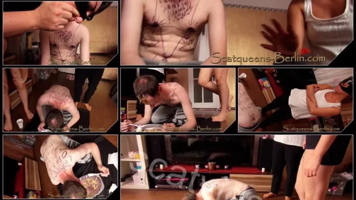 [Scatqueens-Berlin com – Scat-Ladies com] Shit and Vomit Mix for the Looser P2 [Trampling, Facesitting, Piss, Toilet Slavery, Femdom, Scat, Whipping, Humiliation, Vomit, Spitting]