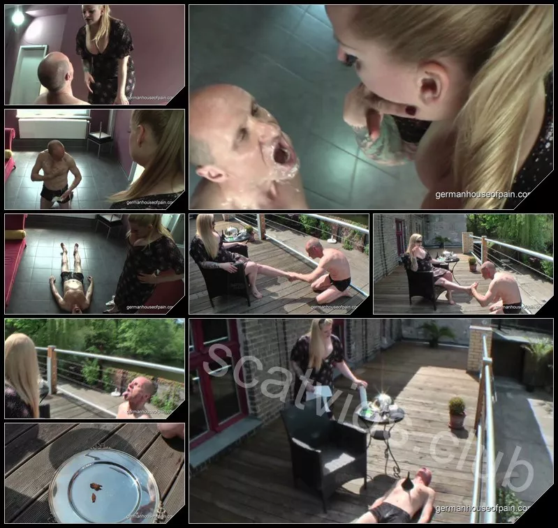 [GermanHouseOfPain com] Shit happens with Lady Grace  Part1 [Scat, Vomit, Pissing, Mature, Femdom, Humilation]