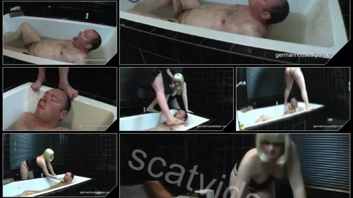 [GermanHouseOfPain com] Miss Pee and Mistress Kot Azur with Lady Grace and Miss Amy part 2 [Humilation, Mature, Femdom, Scat, Vomit, Pissing]