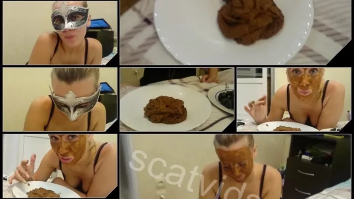[Scatshop com – Brown wife] – I eat many grapes with shit