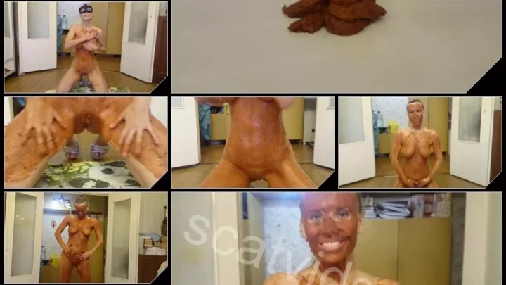 [Scatshop com – Brown wife] – smearing shit on high heels