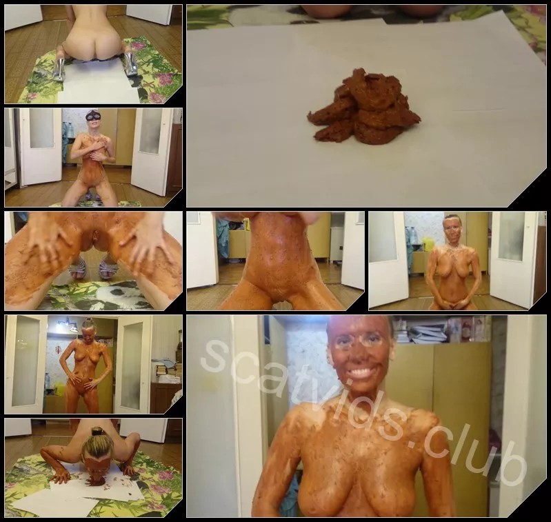 [Scatshop com – Brown wife] – smearing shit on high heels