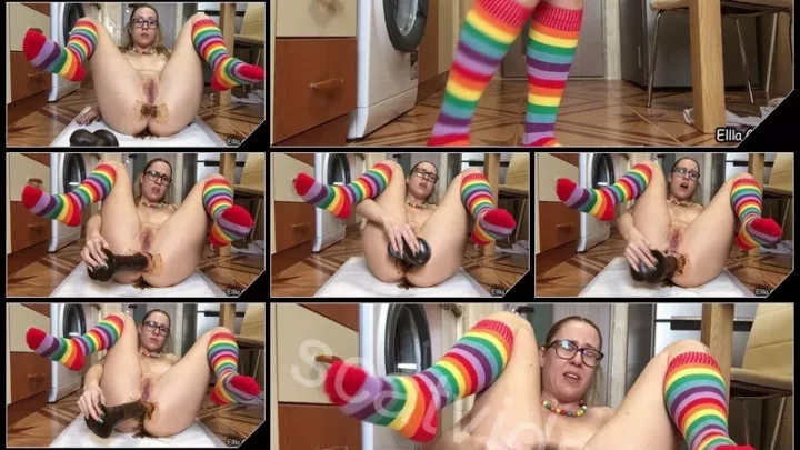 [ScatShop com] Punished for Smoking – EllaGilbert [smearing, solo, masturbation, scat, homemade, anal]