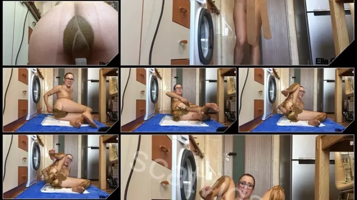 [ScatShop com] Shitty Pantyhose Extravaganza PART 2 – EllaGilbert [anal, amateur, smearing, scat, alone, masturbation]