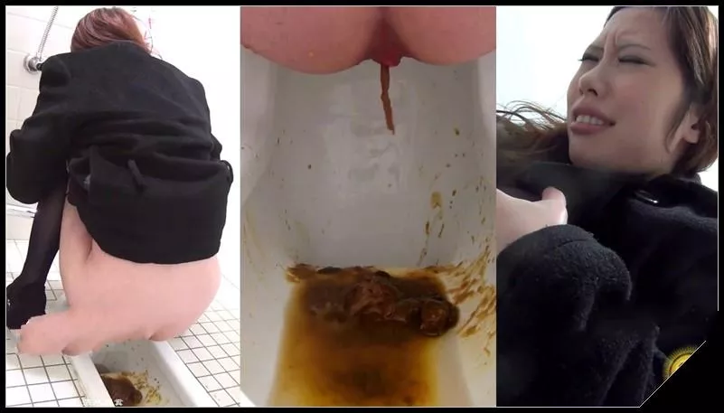 EE-048-02 Convenience Store Toilet Rush [Scat solo, shit, defecation, Pissing, Farting]