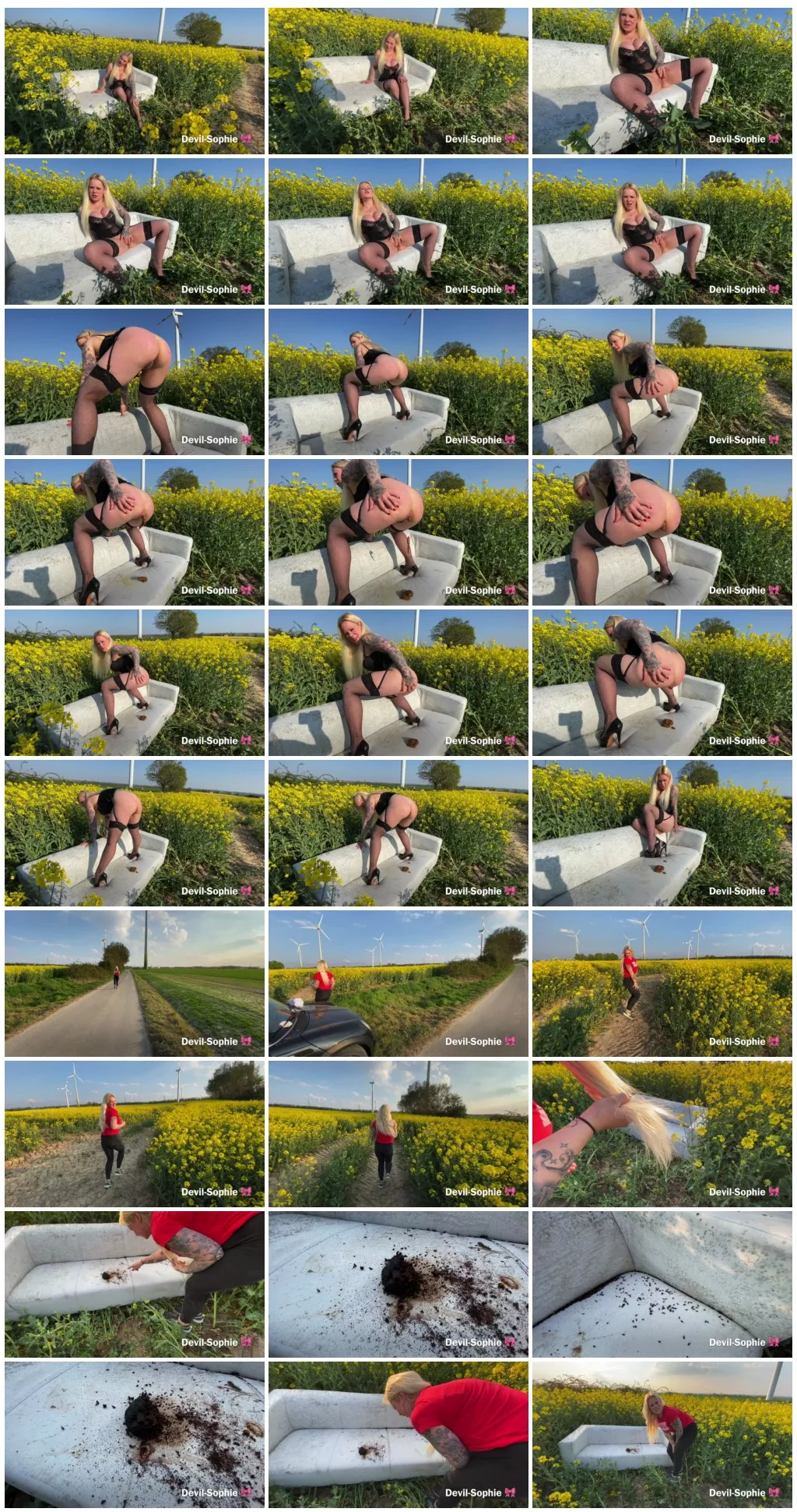 You have never seen that before.Bed in the cornfield scared [Scat solo, shit, defecation, Shitty Ass, masturbation]