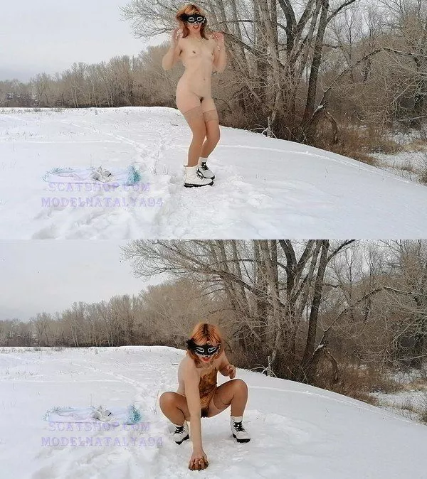 ModelNatalya94 Hardcore, Olga in shit, snow and frost