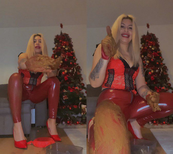 OksanaDimitrova Shiny leggings with my shit