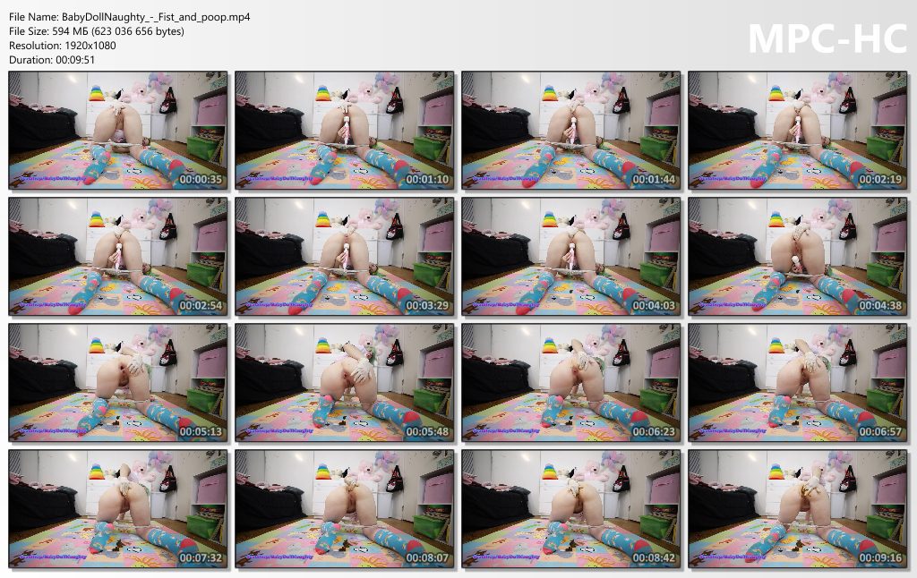 BabyDollNaughty – Fist and poop