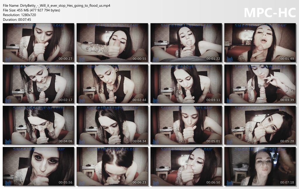 DirtyBetty – Will it ever stop? He’s going to flood us