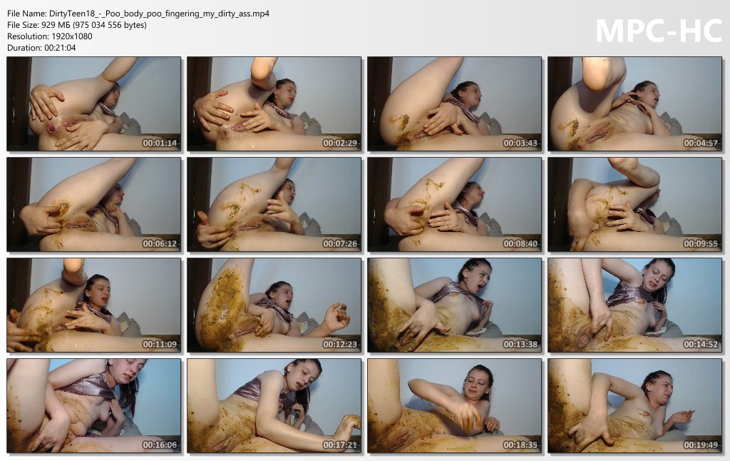DirtyTeen18 – Poo,body poo,fingering my dirty ass