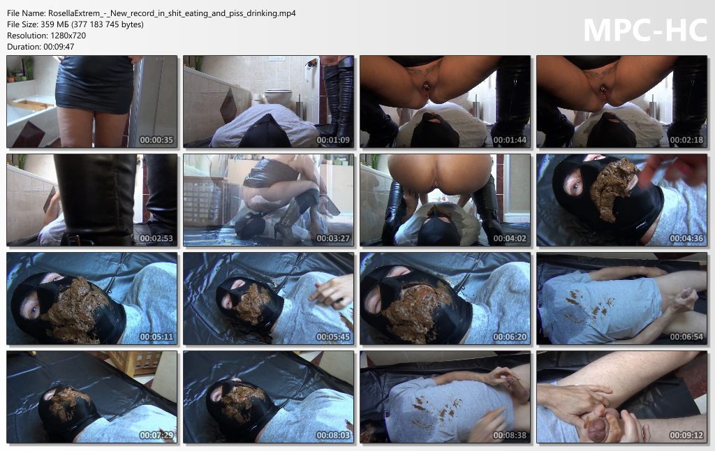RosellaExtrem – New record in shit eating and piss drinking!