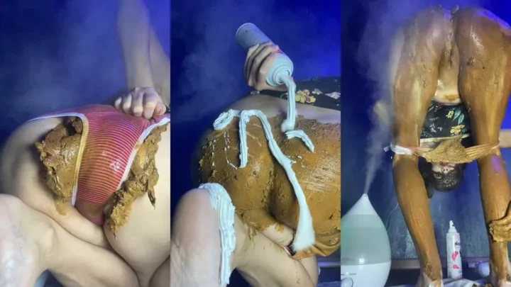 PooGirl – pour whipped cream my messy ass