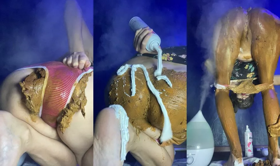 PooGirl – pour whipped cream my messy ass