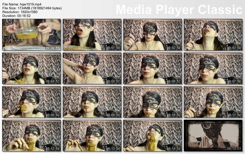 p00girl Poop a full container eat shit with a fork and vomit