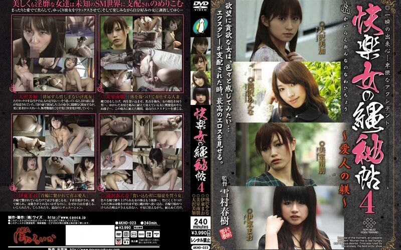 AKHO-023 快楽女の縄秘帖 4 愛人の躾 Rape その他SM SM Oosawa Mika, Takizawa Anna, Mimuro Nao