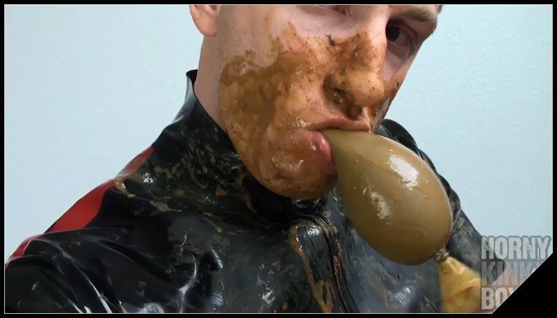 HornyKinkyBoy, the Young Filth Lover gay scat [Part VII]
