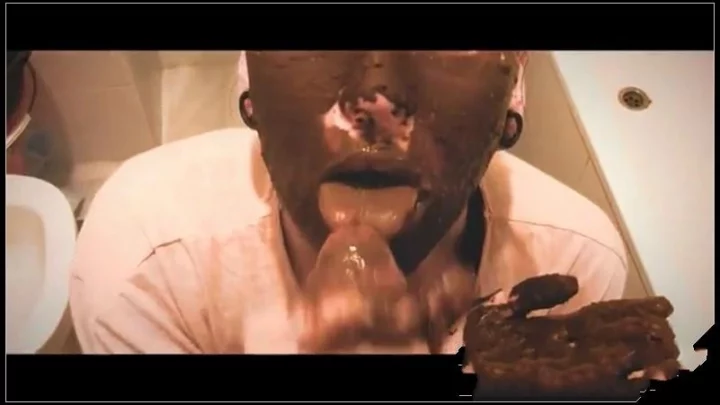 Lovely Teen Scat Girl Smears Shit On Her Face And Then Gives [oral sex, eat shit, smearing, Scat sex]
