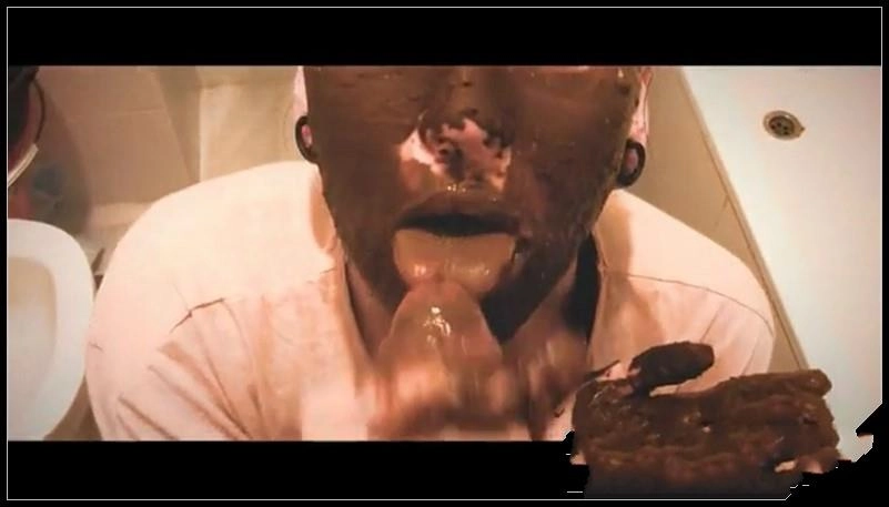 Lovely Teen Scat Girl Smears Shit On Her Face And Then Gives [oral sex, eat shit, smearing, Scat sex]