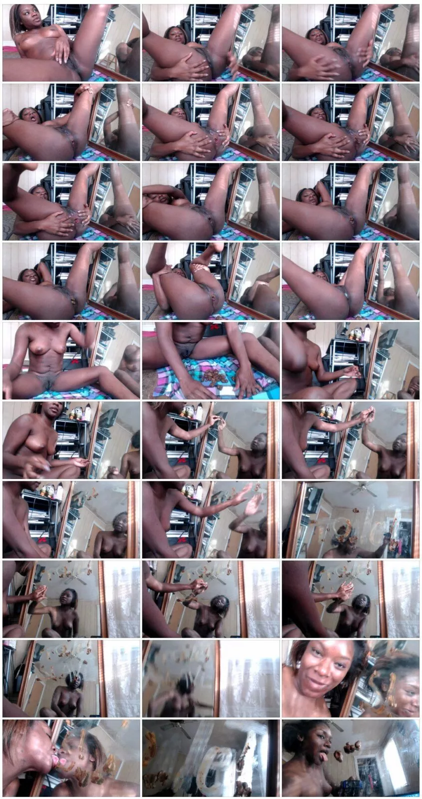 Screenshot 1 from LustyMaylasia Smear Shit on Mirror