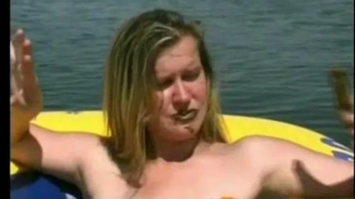 Anastasia Scat Eating In A Boat
