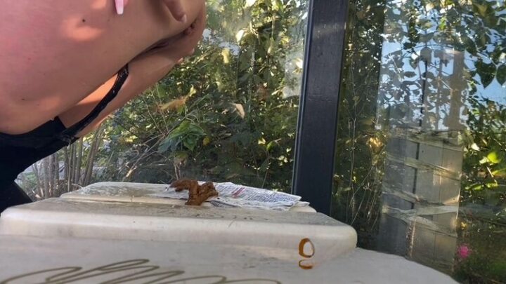 Devil Sophie Violently Public on the main street shit on the bus stop seat I was over