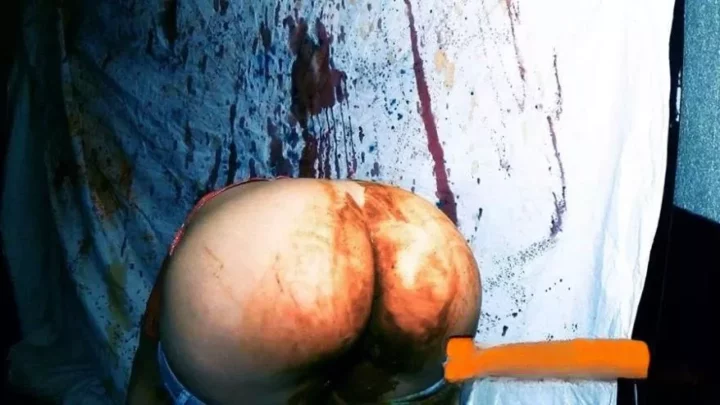 Messy Lovely Betty Blue Shit Jeans