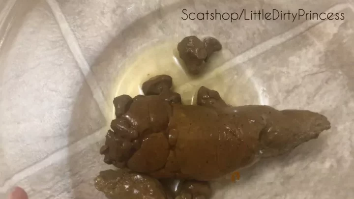 DirtyPrincess Wide poop into a bowl