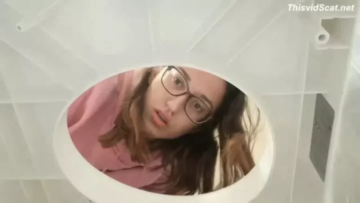 Long Close Up Toilet Session with My Asshole Slowly Opening for a Big Log. P1