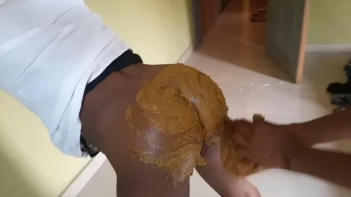 Pinky_Prada Big turd with ass and face smear