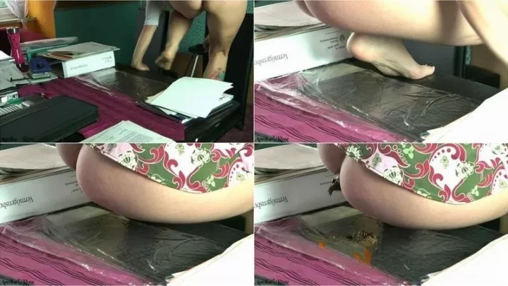 ScatGoddess FACIAL CRAPPED ON THE TABLE