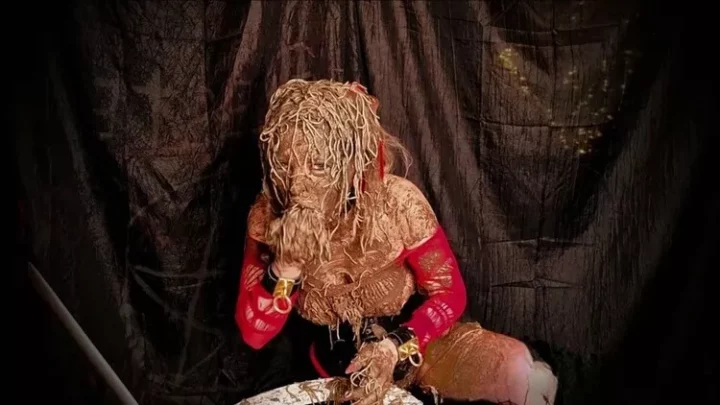 SlutOrgasma Hardcore disgusting rotten food and shit smearing