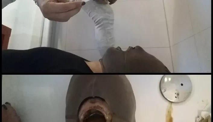 Tima The punishment Forced feeding with my shit