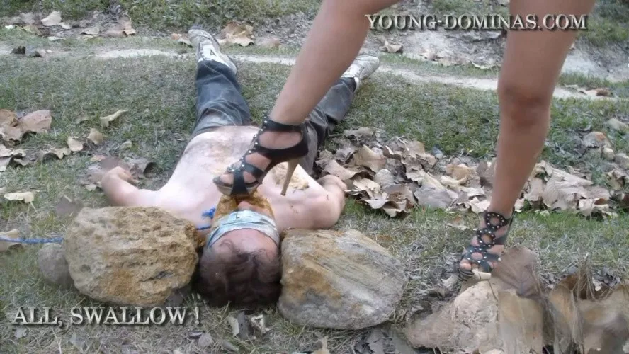 Toilet Submissive HD. P1 Walk Outback Part 3