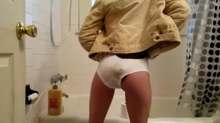 with panty FoxyJ Desperate poop